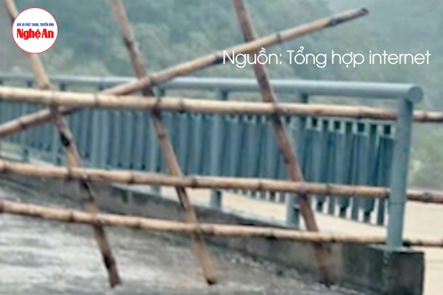 Mưa lớn gây sạt lở cầu, chia cắt 300 hộ dân ở xã Tam Quang