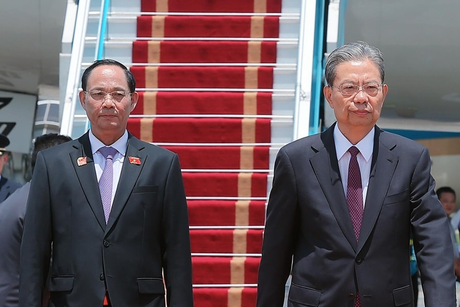 Ủy viên trưởng Nhân đại toàn quốc Trung Quốc Triệu Lạc Tế bắt đầu thăm Việt Nam