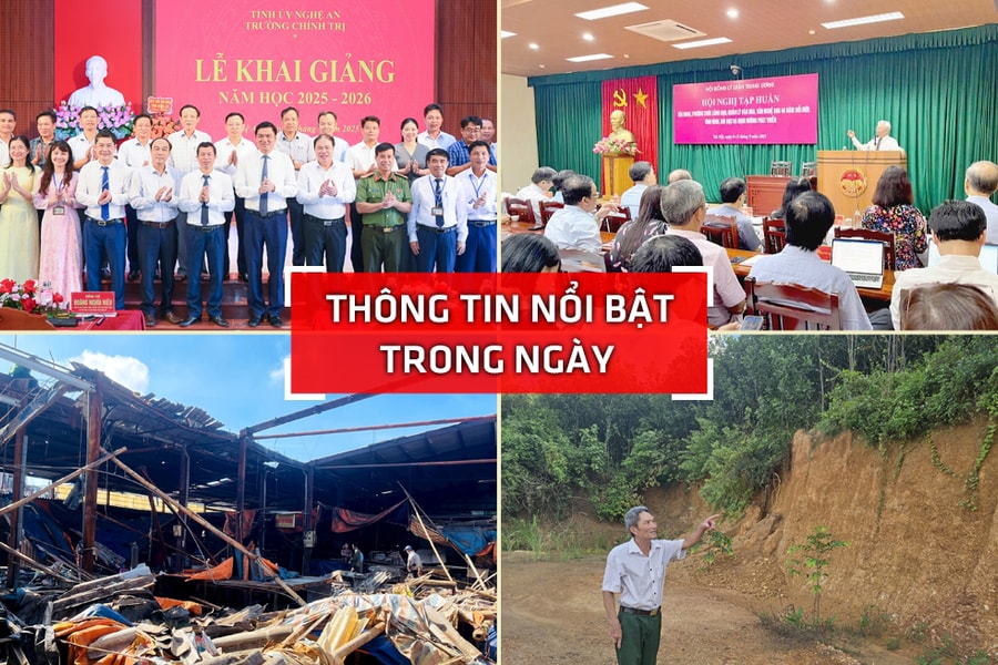 Nghệ An: Thông tin nổi bật ngày 8/9