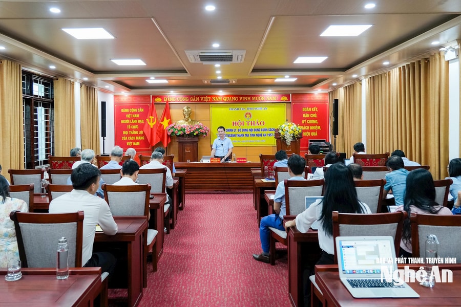 Hội thảo chỉnh lý, bổ sung cuốn 'Lịch sử ngành Thanh tra tỉnh Nghệ An (1957 -2025)'