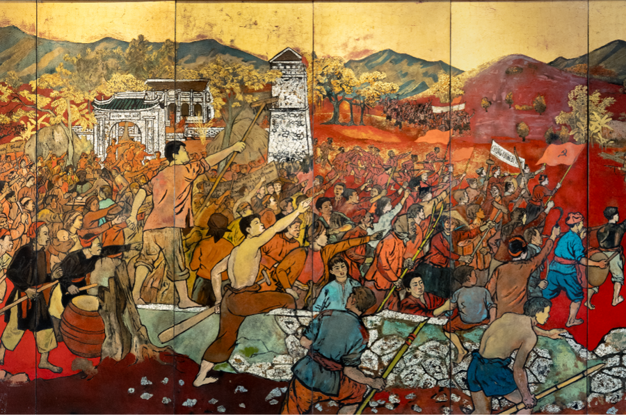 Tác phẩm 'Xô Viết Nghệ Tĩnh' - Trường ca bằng sơn mài về sức mạnh của quần chúng