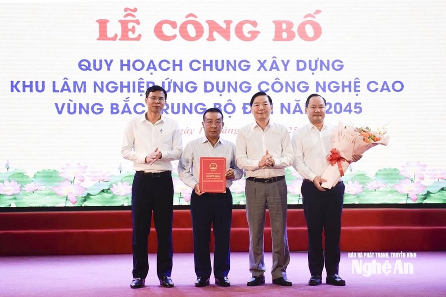 Công bố Quy hoạch chung xây dựng Khu lâm nghiệp ứng dụng công nghệ cao vùng Bắc Trung Bộ đến năm 2045