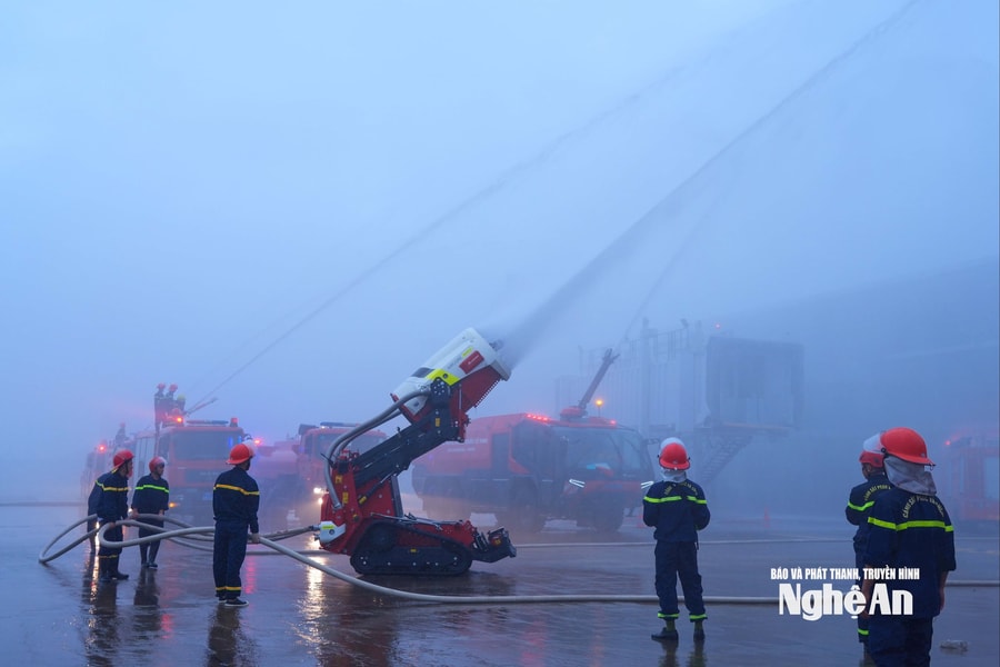 Nghệ An thực tập phương án chữa cháy và cứu nạn, cứu hộ năm 2025