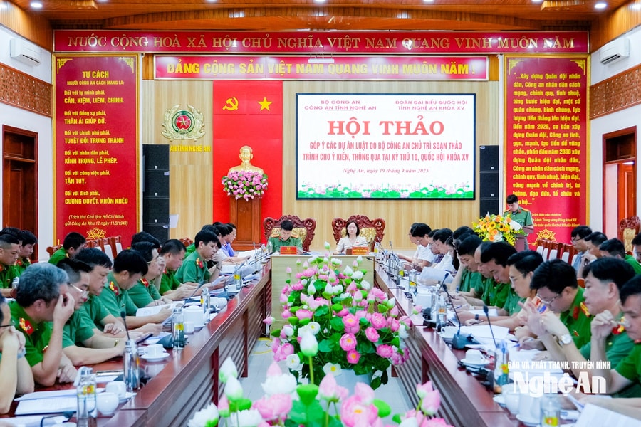Góp ý các dự án luật do Bộ Công an chủ trì soạn thảo trình Quốc hội khóa XV