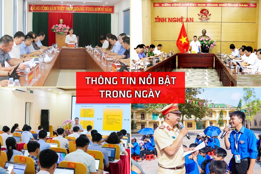 Nghệ An: Thông tin nổi bật ngày 22/9