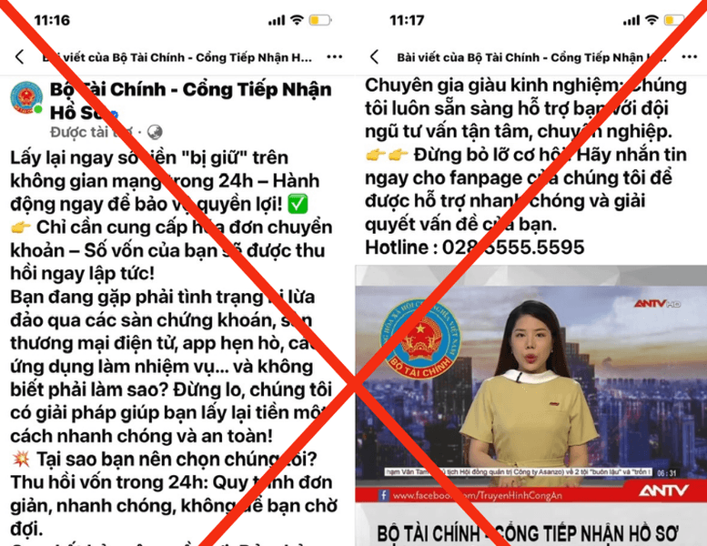 Facebook Bộ Tài chính bị giả mạo để lừa đảo, người dân cần cảnh giác