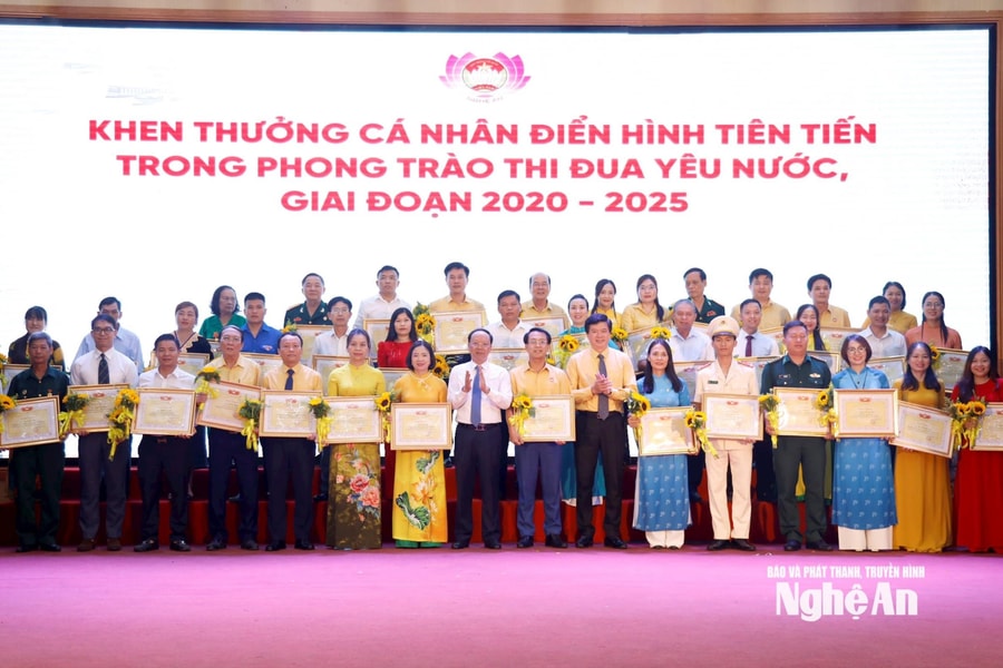 Mặt trận Tổ quốc tỉnh Nghệ An tôn vinh 145 điển hình tiên tiến giai đoạn 2020 - 2025