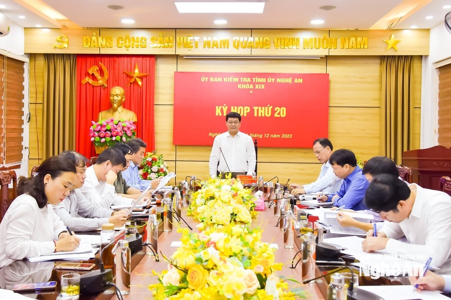 Dấu ấn nhiệm kỳ trong công tác kiểm tra, giám sát của Đảng bộ tỉnh Nghệ An