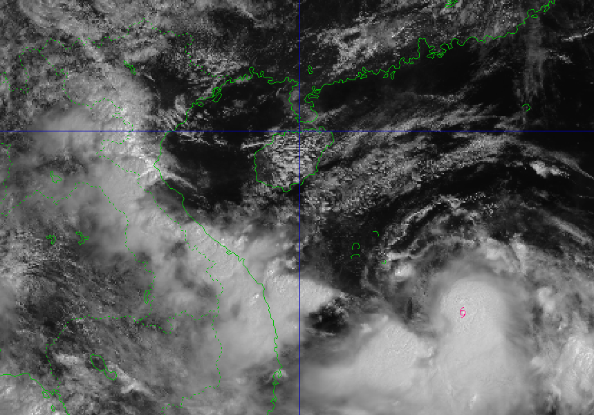 TIN NHANH VỀ BÃO SỐ 10 (lúc 10 giờ ngày 27/9): Khoảng 14.5 độ Vĩ Bắc; 114.9 độ Kinh Đông, cách đặc khu Hoàng Sa khoảng 370km về phía Đông Đông Nam