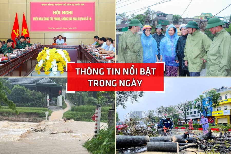 Nghệ An: Thông tin nổi bật ngày 29/9