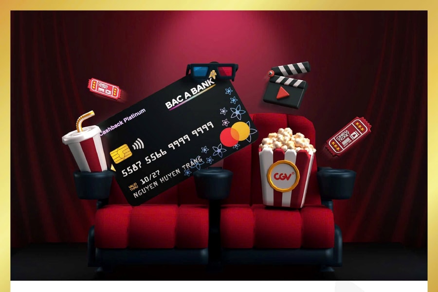 Xem phim siêu rẻ tại cụm rạp CGV cùng thẻ tín dụng BAC A BANK
