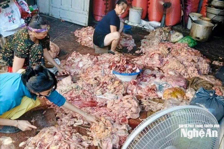 Công an xã Quỳnh Lưu thu giữ gần 1,5 tấn mỡ động vật bẩn