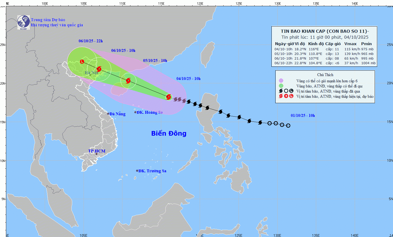 Nghệ An chủ động ứng phó với cơn bão số 11 dự báo gây mưa lớn trên diện rộng