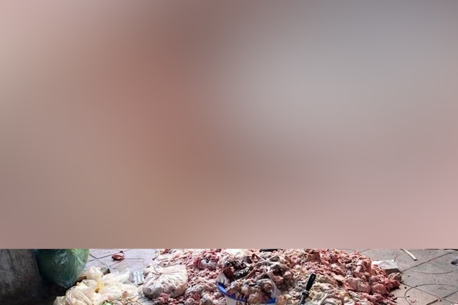 Cận cảnh cơ sở chế biến mỡ bẩn vừa được lực lượng chức năng kiểm tra, xử lý