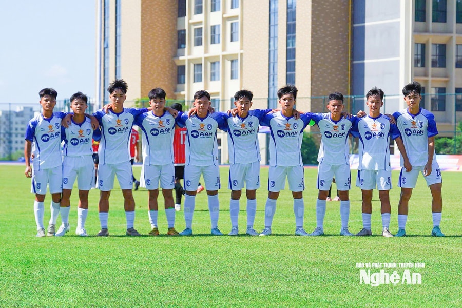 U14 Sông Lam Nghệ An thắng đậm trận ra quân Giải U14 League miền Bắc 2025/26