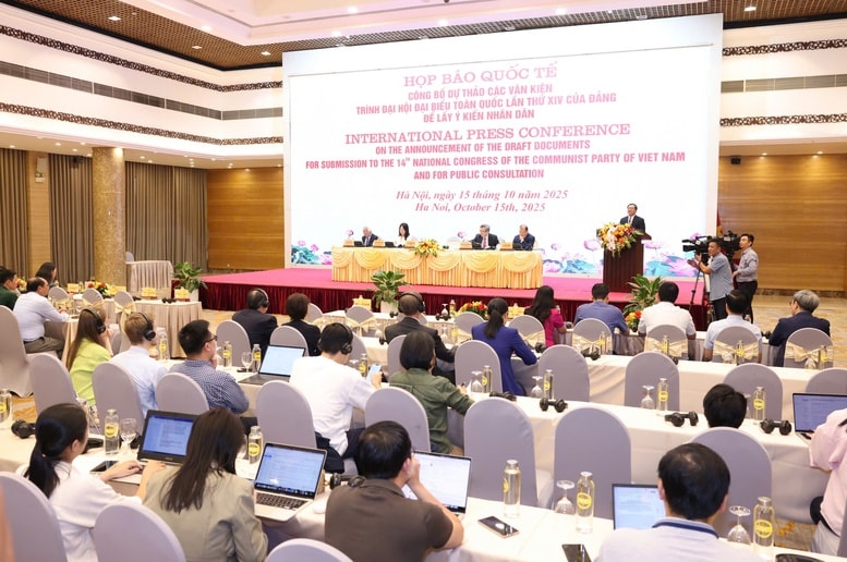 Họp báo quốc tế công bố dự thảo các Văn kiện trình Đại hội XIV của Đảng