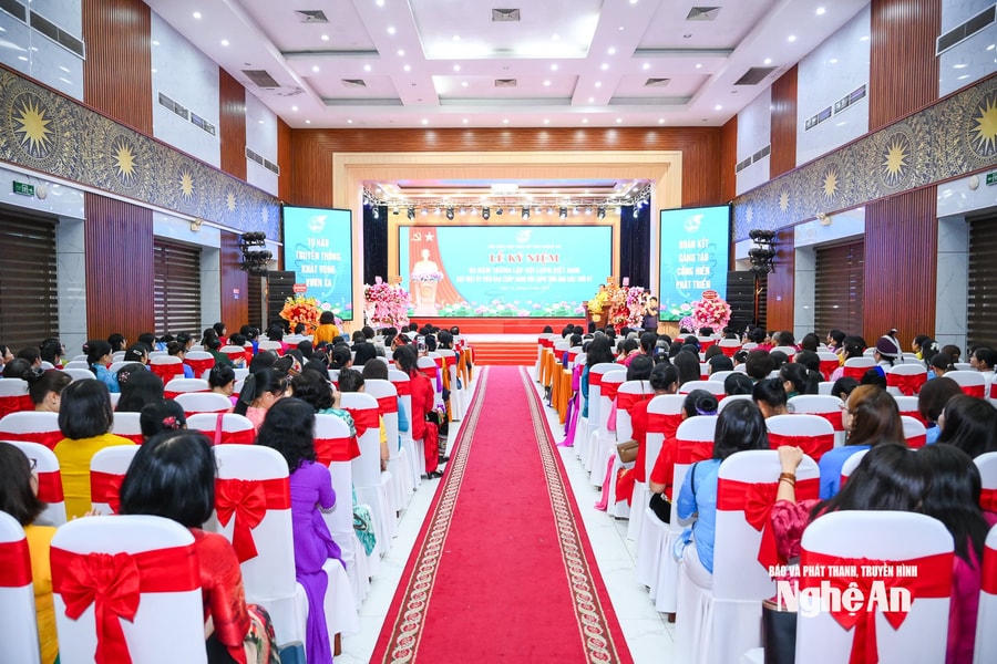 Tỉnh Nghệ An tổ chức kỷ niệm 95 năm Ngày thành lập Hội Liên hiệp phụ nữ Việt Nam