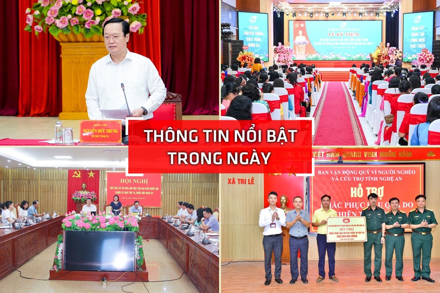 Nghệ An: Thông tin nổi bật ngày 16/10