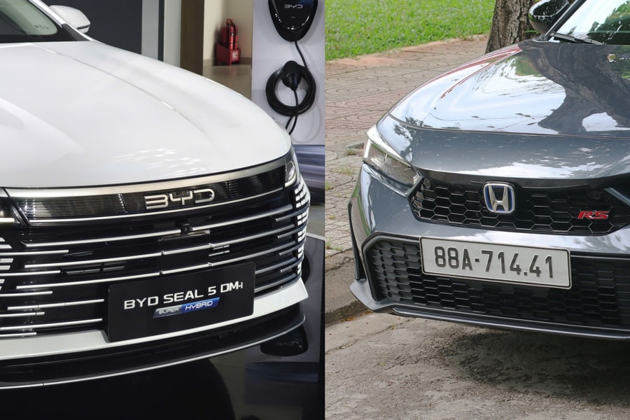 Honda Civic E, HEV RS và BYD Seal 5: Cuộc đối đầu Hybrid