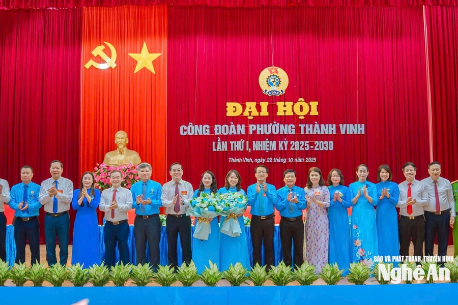 Đại hội Công đoàn phường Thành Vinh lần thứ nhất, nhiệm kỳ 2025-2030