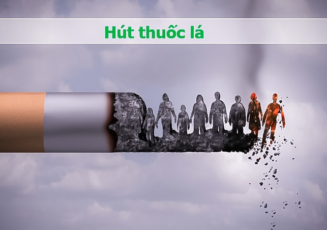 Một điếu thuốc được đốt lên, vòng đời người hút ngắn lại