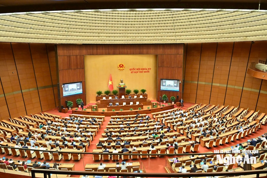 Quốc hội tiến hành thảo luận về Luật Hoạt động giám sát và tiến hành công tác nhân sự