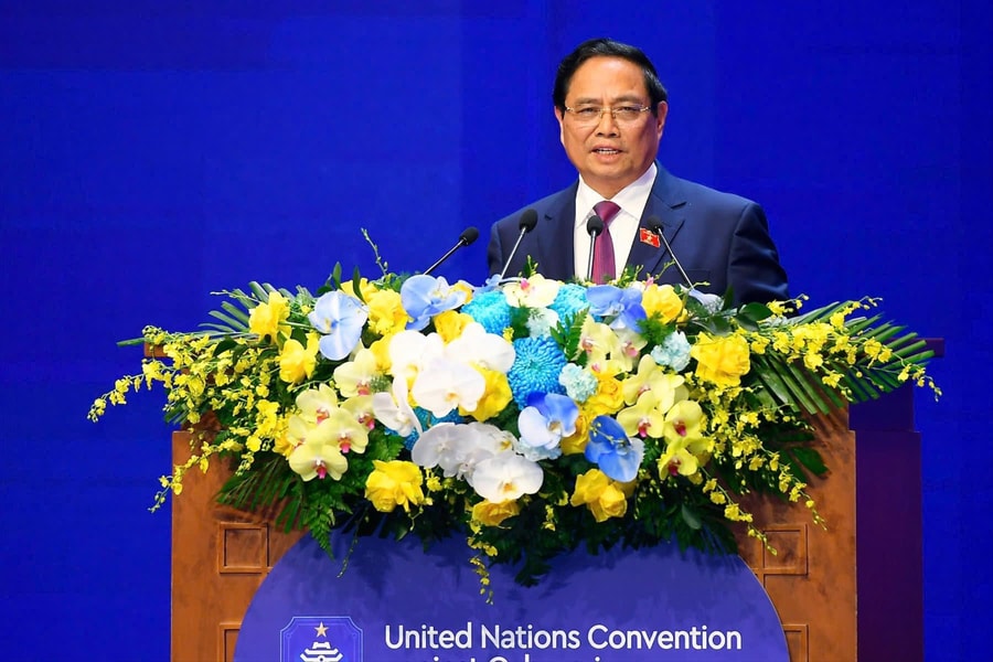 Thủ tướng kêu gọi các nước '5 đẩy mạnh' triển khai Công ước Hà Nội để 'không ai bị bỏ lại phía sau trong kỷ nguyên số'