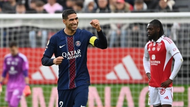 Hakimi tỏa sáng với cú đúp, PSG thắng Brest 3-0
