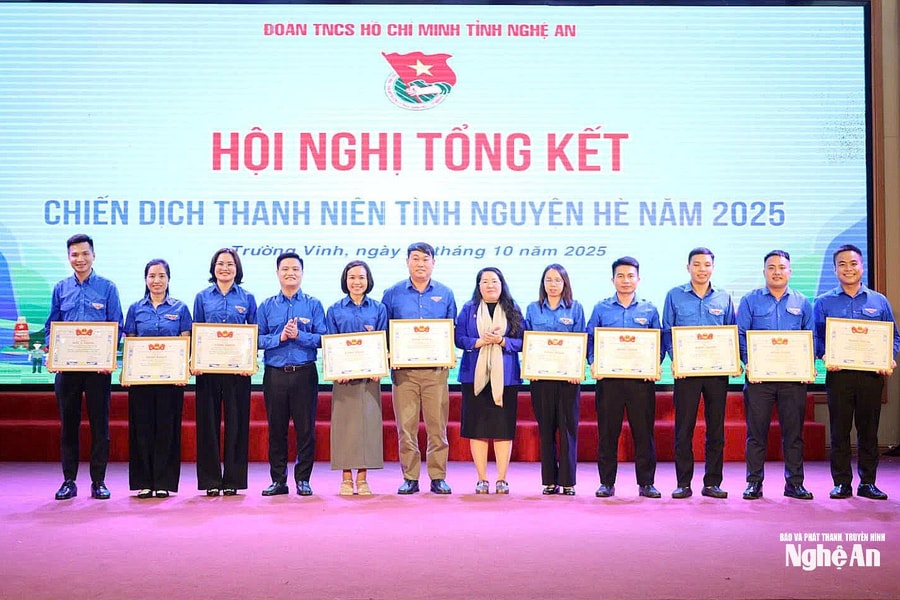 Hơn 700 công trình, phần việc được triển khai trong Chiến dịch Thanh niên tình nguyện Hè 2025 tại Nghệ An