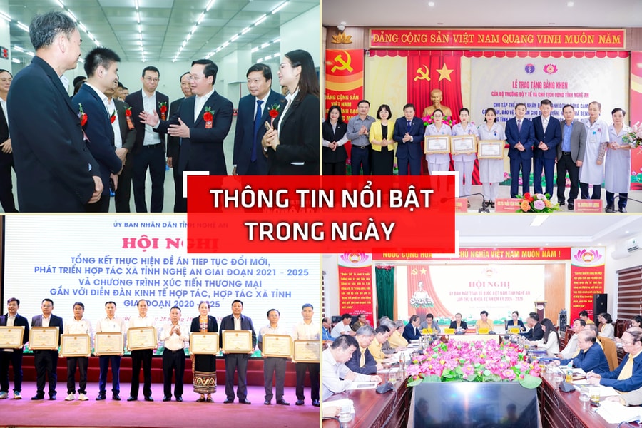 Nghệ An: Thông tin nổi bật ngày 28/10