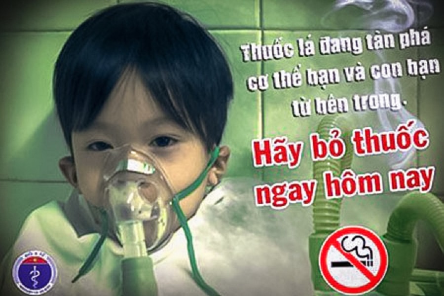 Mỗi làn khói thuốc – một vết thương lên lá phổi trẻ thơ