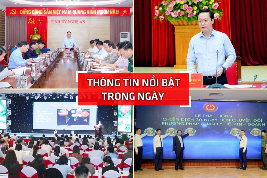 Nghệ An: Thông tin nổi bật ngày 31/10
