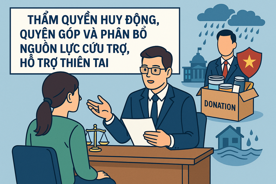 Thẩm quyền huy động, quyên góp và phân bổ nguồn lực cứu trợ, hỗ trợ thiên tai