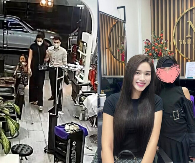 Chồng Hoa hậu Đỗ Thị Hà được khen tinh tế khi đợi vợ ở salon