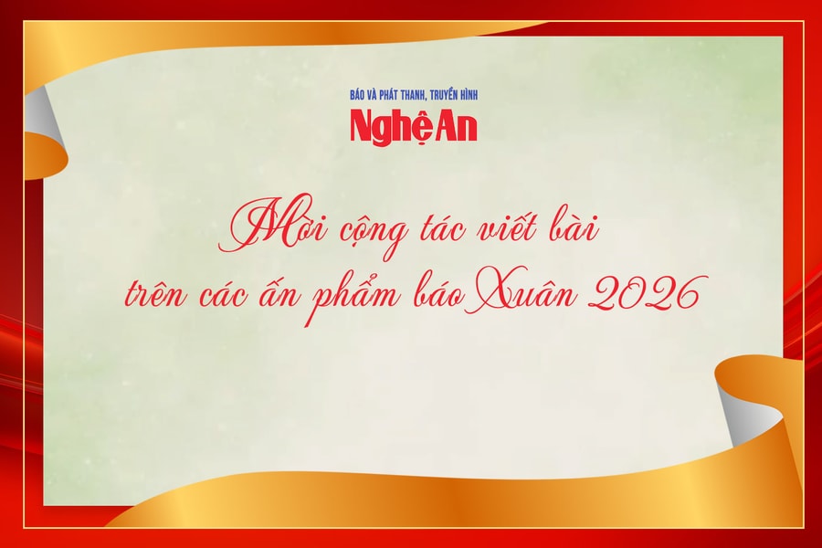 Mời cộng tác viết bài trên các ấn phẩm báo Xuân 2026