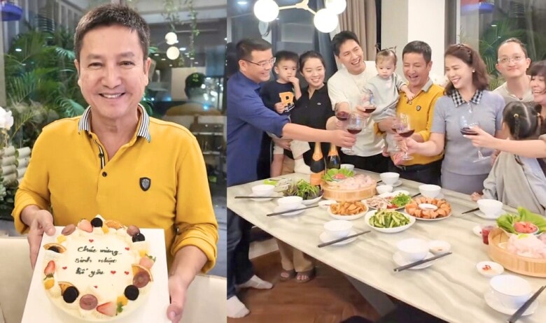 NSƯT Chí Trung mừng tuổi 65 bên bạn gái và gia đình