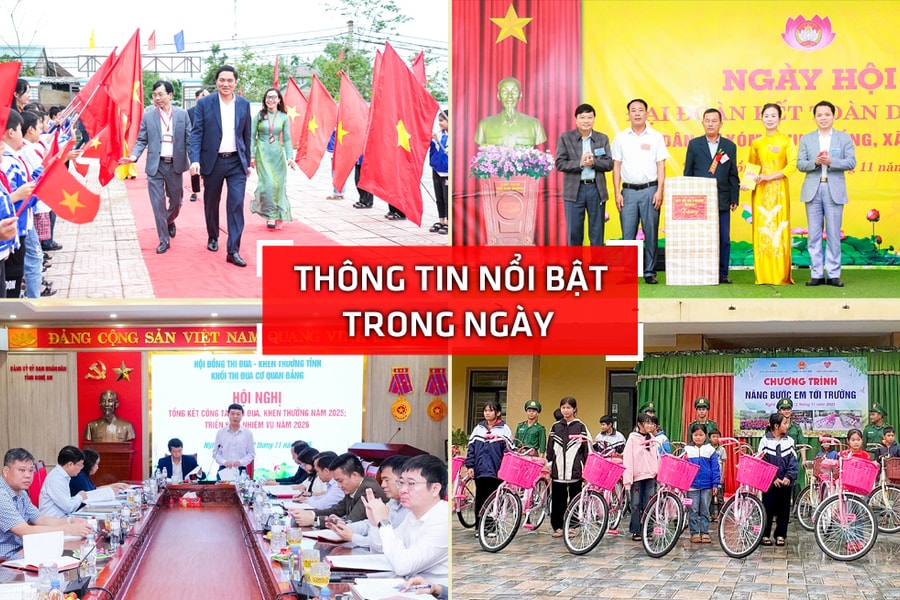 Nghệ An: Thông tin nổi bật ngày 12/11