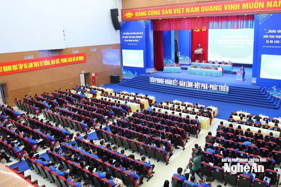 Đại hội Đại biểu Đoàn TNCS Hồ Chí Minh tỉnh Nghệ An lần thứ XIX, nhiệm kỳ 2025 - 2030 khai mạc phiên thứ nhất