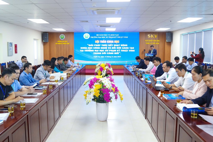 ĐH Sư phạm Kỹ thuật Vinh thúc đẩy hoạt động khoa học - công nghệ và đổi mới sáng tạo