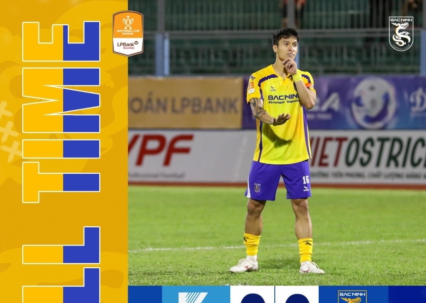 Bắc Ninh hạ Khánh Hòa 5-4 luân lưu, vào tứ kết Cúp Quốc gia