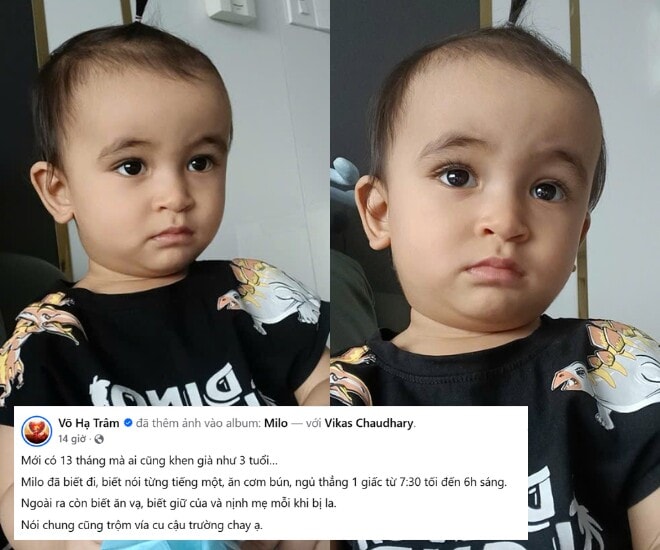 Con trai Võ Hạ Trâm gây chú ý với vẻ ngoài 'già trước tuổi'