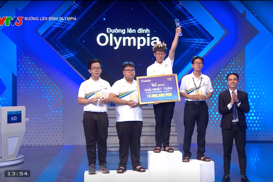 Olympia: Nam sinh Quảng Trị Quốc Hưng giành 400 điểm ấn tượng