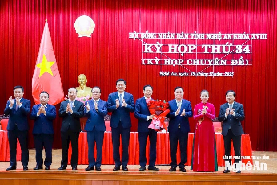 Đồng chí Võ Trọng Hải được bầu giữ chức Chủ tịch UBND tỉnh Nghệ An