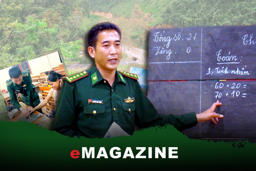 Thầy giáo quân hàm xanh và hành trình gieo chữ nơi biên viễn