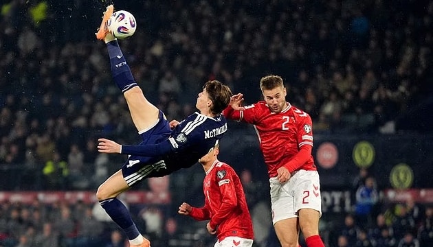 Scotland thắng Đan Mạch 4-2, McTominay mở ra vé World Cup