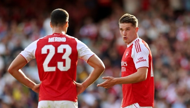 Arsenal lo Gyokeres vắng derby Tottenham, trông cậy Merino