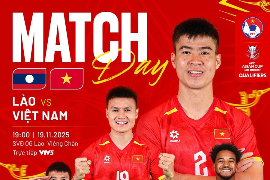 Link xem trực tiếp Việt Nam vs Lào 19h ngày 19/11/2025