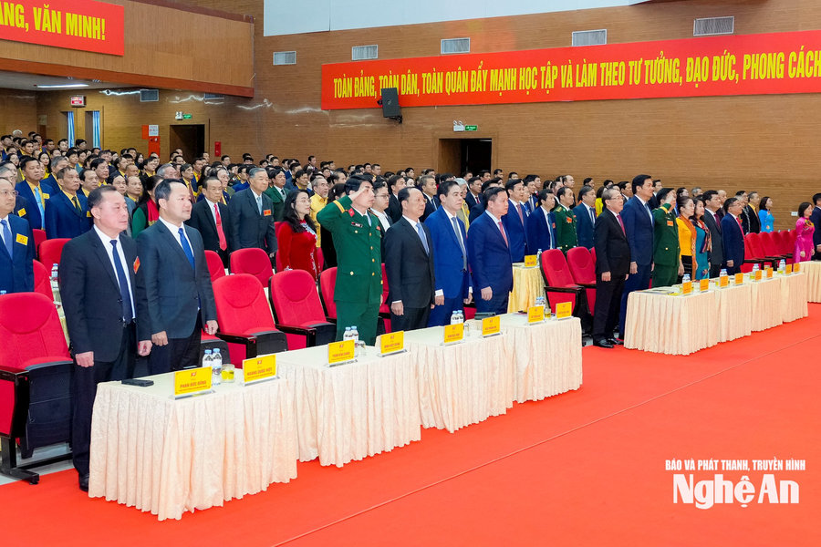 Khai mạc trọng thể Đại hội đại biểu MTTQ Việt Nam tỉnh Nghệ An lần thứ XVI, nhiệm kỳ 2025-2030