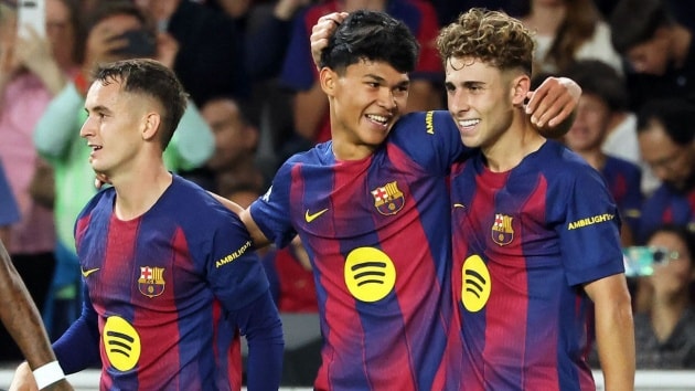 Barcelona bùng nổ lứa La Masia nối gót Yamal, Fermin