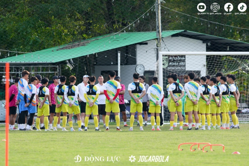 U22 Lào tập huấn Thái Lan, chờ trận mở màn SEA Games 33